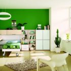 Deep Green Design Amazing Deep Green Kids Room Design Brightened By The Application Of Window With Potted Cactus Growing Well Kids Room Creative Kids Playroom Design Ideas In Beautiful Themes
