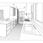Kitchen Alley In Amazing Kitchen Alley Space Plan In Kitchen Floor Plans Detail With Modern Interior Design Ideas For Home Inspiration Kitchens 12 Elegant Kitchen Floor Plans To Strengthen The Lovely Kitchen Character