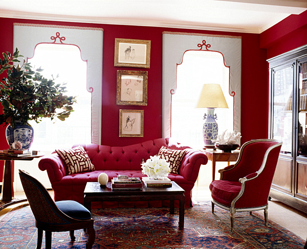 Red Sofas Chair Amazing Red Sofas And Red Chair In The Red Living Room With Wooden Table Near Gorgeous Red Wall Decoration  Shining Room Painting Ideas With Jewel Vibrant Colors