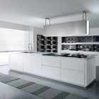 Pedinusa Kitchen Built Amazing Pedinusa Kitchen Design With Built In Cabinetry And Large Vent Hood Beside The Black Kitchen Racks Kitchens Fabulous White Kitchen Design In Cleanness And Fashionable Decoration