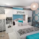 Interior Layout Kids Attractive Interior Layout In Contemporary Kids Bedroom Using Bedroom Furniture For Teenage Girls With Alphabets Patterned Wall Art Bedroom 30 Creative And Colorful Teenage Bedroom Ideas For Beautiful Girls