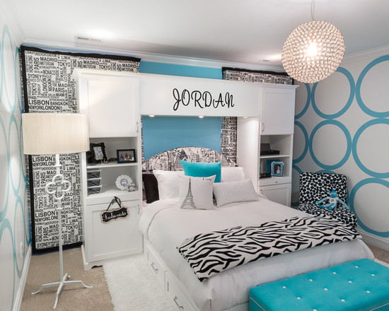 Interior Layout Kids Attractive Interior Layout In Contemporary Kids Bedroom Using Bedroom Furniture For Teenage Girls With Alphabets Patterned Wall Art Bedroom  30 Creative And Colorful Teenage Bedroom Ideas For Beautiful Girls