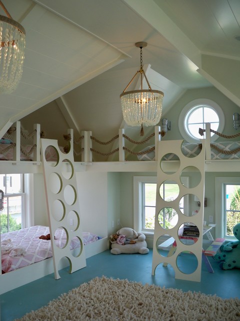 White Painted Room Attractive White Painted Attic Chat Room For Kids Enhanced With Double Bunk Beds With Circular Ladder To Go Upstairs Kids Room  Engaging Chat Room For Kids Activities And Decorations Ideas