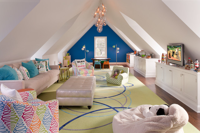 Attic Chat Kids Awesome Attic Chat Room For Kids Furnished With Dressers Comfy Velvet Sofas Ottoman And Chairs For Gathering Kids Room  Engaging Chat Room For Kids Activities And Decorations Ideas