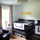 Twin Baby Idea Awesome Twin Baby Nursery Interior Idea Furnished With Black Painted Best Cribs Coupled With Foamy Chair Kids Room Chic Best Cribs Of Classic Chalet Designed In Vintage Decoration