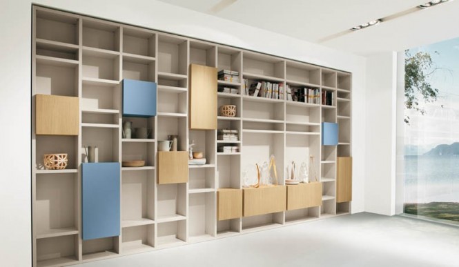 Shelves Blue Furniture Brilliant Shelves Blue And Wood Furniture With Modern Design For Home Inspiration To Your House Living Room  Adorable Modern Living Room For Stylish Young People Mansion