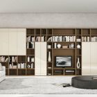 Shelves Brown Furniture Captivating Shelves Brown And Cream Furniture Made From Wooden Material And Modern Small Sofa Design Ideas Living Room Adorable Modern Living Room For Stylish Young People Mansion