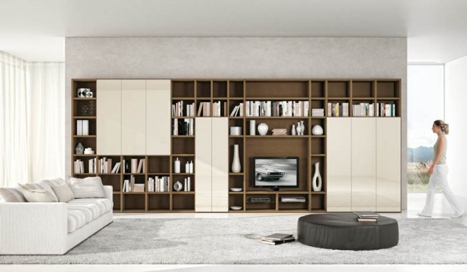 Shelves Brown Furniture Captivating Shelves Brown And Cream Furniture Made From Wooden Material And Modern Small Sofa Design Ideas Living Room  Adorable Modern Living Room For Stylish Young People Mansion