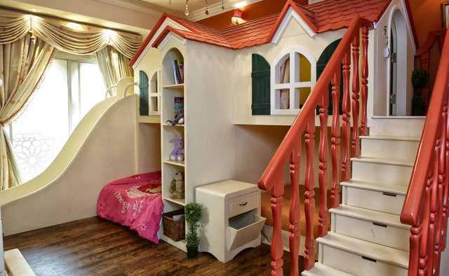 Chat Room Maximized Cheerful Chat Room For Kids Maximized With Kids Toy House Completed With Stairs Storage Secret Chamber And Slide Kids Room  Engaging Chat Room For Kids Activities And Decorations Ideas