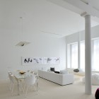 White Painted Loft Clean White Painted Broadway Duplex Loft David Hotson Architect Living And Dining Room With White Furnishing Apartments Magnificent Duplex Loft Interior With Minimalist Furniture