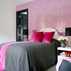 Cool Rooms Involving Contemporary Cool Rooms For Girls Involving Metallic Pink Wallpaper Covering The Center Wall To Hit Light Grey Bed Bedroom 30 Creative And Colorful Teenage Bedroom Ideas For Beautiful Girls