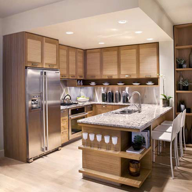 Kitchen Cabinet Beige Contemporary Kitchen Cabinet Ideas With Beige Wooden Material Combined With White Glossy Marble Countertop Decoration For Inspiration Kitchens  Charming Kitchen Cabinet Ideas Arranged In Stylish Ways