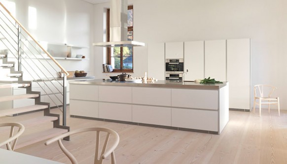 Loft Style Kitchen Contemporary Loft Style With Fashionable Kitchen Appliances Made Of Birchwood And Supported With Timber Floors And White Interior Kitchens  Fabulous White Kitchen Design In Cleanness And Fashionable Decoration