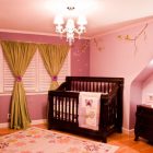 Pink Themed Nursery Contemporary Pink Themed Baby Girl Nursery Interior With Black Painted Baby Girl Crib Bedding With Dresser Kids Room Stunning Baby Girl Crib Bedding Designed In Magenta Color Interior