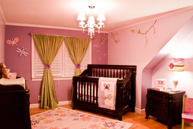 Pink Themed Nursery Contemporary Pink Themed Baby Girl Nursery Interior With Black Painted Baby Girl Crib Bedding With Dresser Kids Room Stunning Baby Girl Crib Bedding Designed In Magenta Color Interior