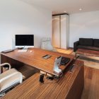 Bucharest House With Cool Bucharest House Workspace Featured With Single Sofa And Wooden Coffee Table Put On Cream Rug With Plant Living Room Sleek Beige Living Room In Brown Wood Flooring With Grey Wall Accent