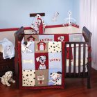 Dalmatian Themed Crib Cool Dalmatian Themed Baby Boy Crib Bedding Colored In Red Baby Blue And White To Hit Brown Wooden Crib Kids Room Enchanting Baby Boy Crib Bedding Applied In Colorful Baby Room