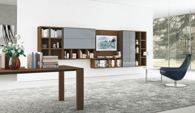 Shelves Brown Furniture Cool Shelves Brown And Grey Furniture Design Used Wooden Material For Modern Reading Space For Home Inspiration Living Room  Adorable Modern Living Room For Stylish Young People Mansion