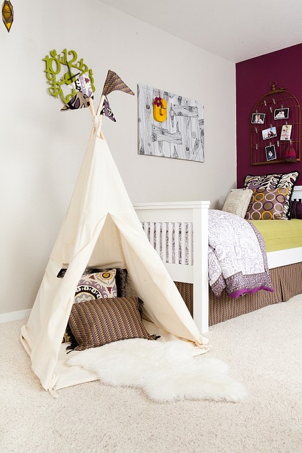 White And Room Cozy White And Purple Kids Room With White Tent And White Bed Near Purple Wall Under White Ceiling Kids Room  Fantastic Kids Room Decoration That Make Imaginations Come True