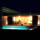Lighting Concept Enlightening Dazzling Lighting Concept Used In Enlightening House Interior Of Santos Building Construction Seen From Dark Backyard Dream Homes Stunning Holiday Home With Exquisite Concrete Pools