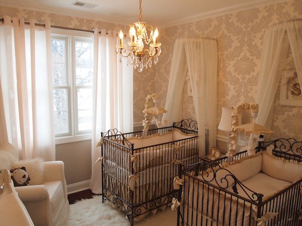 Ivory Themed Nursery Elegant Ivory Themed Home Baby Nursery Furnished With Black Antique Best Cribs Covered By Ivory Linen Kids Room  Chic Best Cribs Of Classic Chalet Designed In Vintage Decoration