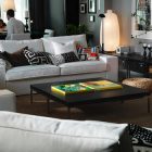 Living Room Contrasting Elegant Living Room Style With Contrasting Design By Combined White And Black Furniture For Casual Interior Look Living Room Vibrant Living Room Decoration With Colorful Furniture