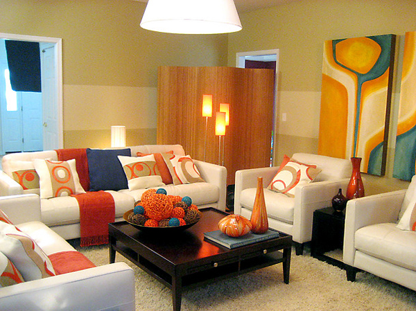 Living Room Colorful Exciting Living Room Style With Colorful Sofa Pillow And Beautiful Pendant Light Beside The Wooden Cupboard Living Room Vibrant Living Room Decoration With Colorful Furniture