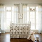 Ivory Themed And Fabulous Ivory Themed Baby Girl And Boy Nursery Idea Furnished With White Crib Skirts And Alphabet Detail Kids Room Magnificent Crib Skirts Designed In Modern Style Made From Wood