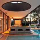 Patio Design Outdoor Fabulous Patio Design With Modern Outdoor Sectional Sofa At ST56 House With Swimming Pool And Round Skylight Dream Homes Impressive Contemporary Home Gives High Comfort In Your Life