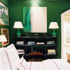 Green Wall Emerald Fantastic Green Wall In The Emerald Green Bedroom With White Bed And Black Bookshelves Near It Decoration Shining Room Painting Ideas With Jewel Vibrant Colors