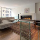 Living Room Urban Fantastic Living Room In The Urban House NYC With Grey Sectional Sofa And Wooden Chair Near Glass Table Architecture Elegant Townhouse Designed Into A Contemporary Urban Home Style