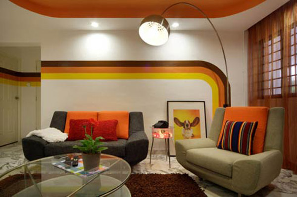 Modern Living With Fascinating Modern Living Room Style With Colorful Design Make The Room Interior Look So Wonderful And Delightful Living Room Vibrant Living Room Decoration With Colorful Furniture