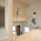 Azuchi House Interior Fascinating Azuchi House Sumiou Mizumoto Interior With White Oak Floor And Small White Staircase Design Ideas Decoration Outstanding Single Family House In Minimalist Wooden Decoration