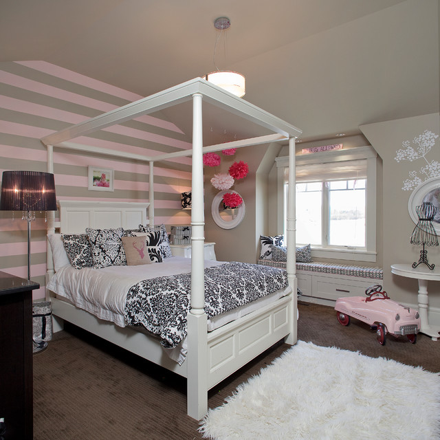 Light Brown Rooms Gorgeous Light Brown Themed Cool Rooms For Girls Integrating White Four Poster Bed Displaying Patterned Linen Bedroom  30 Creative And Colorful Teenage Bedroom Ideas For Beautiful Girls