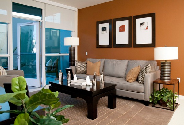 Lounge In Apartment Gorgeous Lounge In The Dwellatvue Apartment With Grey Sofas And Black Table On The Brown Carpet Decoration  Amazing Elegant Dwelling For Fantastic Modern Home Tour