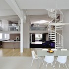 Broadway Duplex Hotson Imposing Broadway Duplex Loft David Hotson Architect Formal Dining Room With White Table And Chairs Apartments Magnificent Duplex Loft Interior With Minimalist Furniture