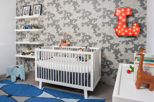 Grey And Nursery Imposing Grey And White Themed Nursery Room For Boy Integrating White Crib On Center Wall With L Letter Kids Room Lavish White Crib Designed In Contemporary Style For Main Furniture