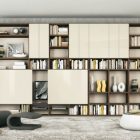 Shelves Cream With Incredible Shelves Cream And Brown With Yellow Touches Design Interior With Modern Furniture Decoration Ideas For Inspiration Living Room Adorable Modern Living Room For Stylish Young People Mansion