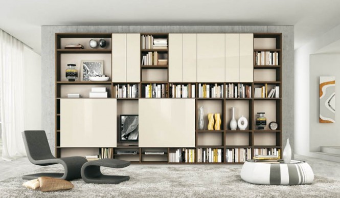 Shelves Cream With Incredible Shelves Cream And Brown With Yellow Touches Design Interior With Modern Furniture Decoration Ideas For Inspiration Living Room  Adorable Modern Living Room For Stylish Young People Mansion