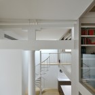 View Of Loft Industrial View Of Broadway Duplex Loft David Hotson Architect Interior Displaying Swirly Stairs And Pillars Apartments Magnificent Duplex Loft Interior With Minimalist Furniture