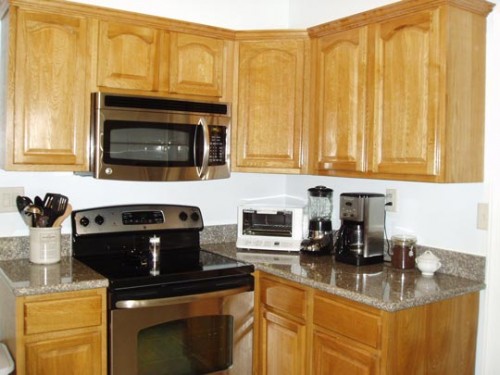 Kitchen Cupboard Small Intriguing Kitchen Cupboard Paints In Small Kitchen Space With Beige Natural Color From Wooden Material And Grey Marble Countertop Kitchens  Chic Kitchen Cupboards Paint To Live-up Kitchen Interior