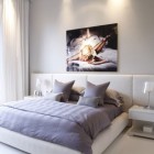 Chic Montreal Bedroom Luxurious Chic Montreal Penthouse Master Bedroom For Couple Involving White Padded Bedding With Headboard Decoration Modest Home Decor And Modern Furniture Of Monochromatic Themes