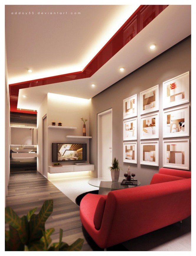 Red And Room Marvelous Red And White Living Room Design Interior Used Modern Sofa Furniture And Minimalist Space For Inspiration Living Room Stunning Minimalist Living Room For Your Fresh Home Interiors