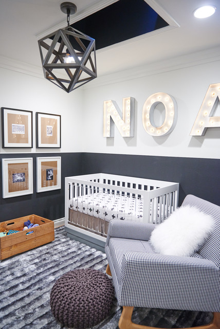 Baby Boy Painted Masculine Baby Boy Nursery Idea Painted In White And Grey Maximized With White Crib And Checkers Rocking Chair Kids Room Lavish White Crib Designed In Contemporary Style For Main Furniture