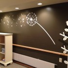 Black Painted With Masculine Black Painted Center Wall With White Dandelion Brightened By Recessed Lamps In Nursery Decor Ideas Decoration Lovely Nursery Decor Ideas With Secured Bedroom Appliances