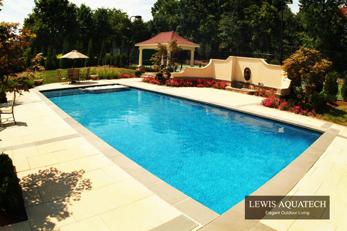 Pool Another By Minimalist Pool Another Fine Project By Lewis Aquatech In Back Yard With Cozy Sitting Area And Natural Landscape Dream Homes Magnificent Outdoor Swimming Pool With Sensational Backyard And Patio