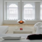 White Themed Loft Minimalist White Themed Broadway Duplex Loft David Hotson Architect Living Room With Floating Fireplace Apartments Magnificent Duplex Loft Interior With Minimalist Furniture