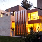 St56 House Architecture Modern ST56 House Design And Architecture View From Outside With Concrete Wall And Large Glass Windows Dream Homes Impressive Contemporary Home Gives High Comfort In Your Life