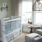 White Custom Displaying Modest White Custom Crib Bedding Displaying Patterned Skirt Covering The Mattress And Grey Foot Rest Kids Room Eye Catching Custom Crib Bedding In Minimalist And Colorful Scheme