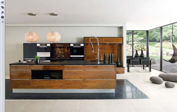 Wooden Kitchen Modular Prestigious Wooden Kitchen With Twin Modular Pendant Light Above Island Installed With Wood Glass Windowed Walls Kitchens Various French Kitchen Styles In Pretty Layout